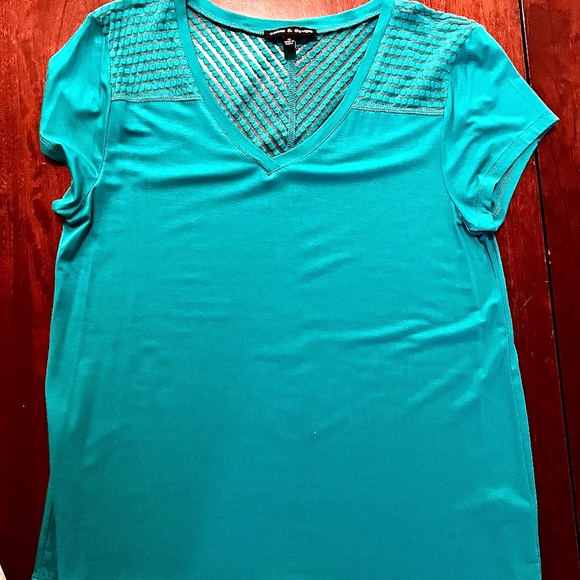 Cable & Gauge Jersey Short Sleeve Top - Picture 1 of 3